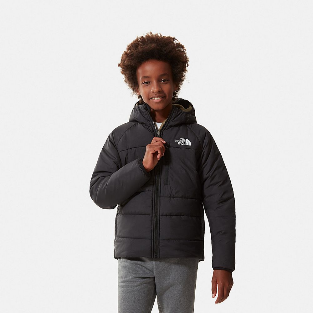 The North Face Jackets Boys Australia - The North Face Reversible Perrito Black Hiking (JUO-691037)